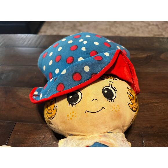 Large Vintage STRAWBERRY SHORTCAKE Plush Rag Doll ~ 20” RARE Figure Toy - Picture 2 of 12